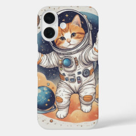 ✨ Astronaut Meisje Hoodie iPhone 16 Hoesje