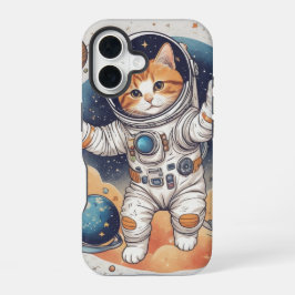 ✨ Astronaut Meisje Hoodie iPhone 16 Hoesje