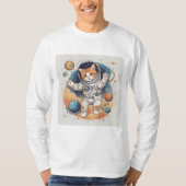 ✨ Astronaut Meisje Hoodie T-shirt (Voorkant)