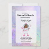 Astronaut meisje Outer Space Kaart (Voorkant)