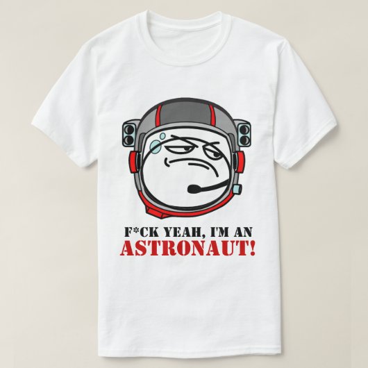 Astronaut Meme T-shirt (Design voorkant)