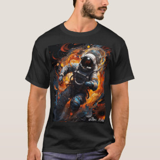 Astronaut Mens Tee - Hoge Kwaliteit Generatieve Ku T-shirt
