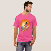 Astronaut Mercury Rocket Space Planet Science Aste T-shirt (Voorkant volledig)