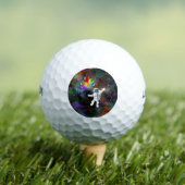 Astronaut met ballonnen golfballen (Insitu Shirt)