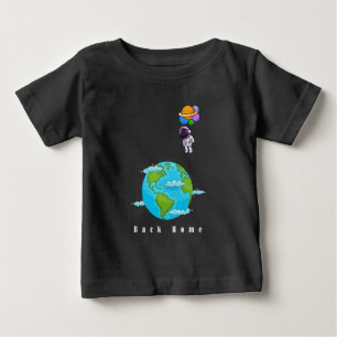 astronaut met ballonnen landing aarde