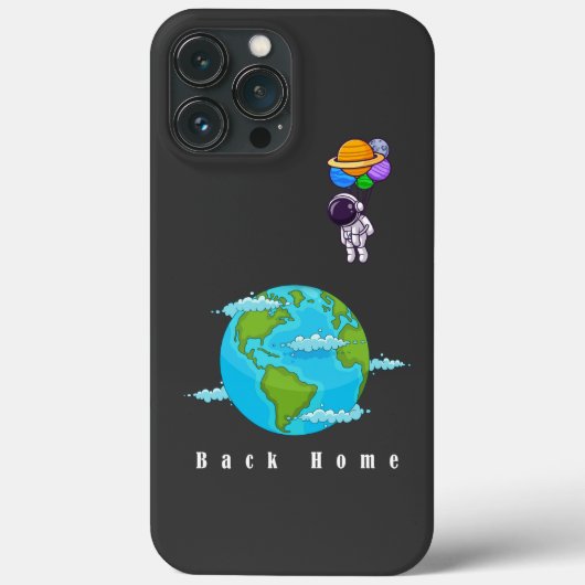 astronaut met ballonnen landing aarde Case-Mate iPhone case (Achterkant)