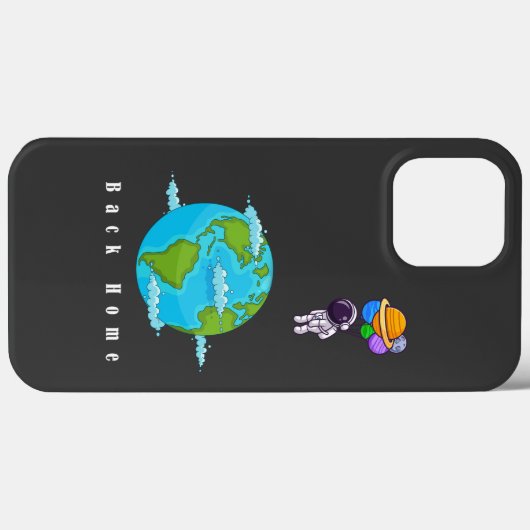 astronaut met ballonnen landing aarde Case-Mate iPhone case (Achterkant (horizontaal))