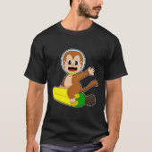 Astronaut met bananenaap t-shirt (Voorkant)