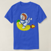 Astronaut met bananenaap t-shirt (Design voorkant)