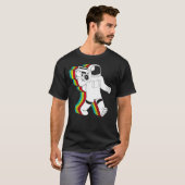 Astronaut met boombox Classic T-Shirt (Voorkant volledig)