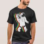 Astronaut met boombox t-shirt (Voorkant)