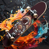 Astronaut met Doughnut Funny Persoonlijke naam Persoonlijk Skateboard