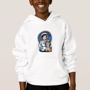 Astronaut met een huisdier (zoals een hond in een