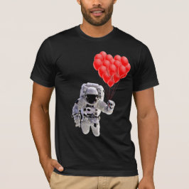 Astronaut met hartballonnen T-Shirt
