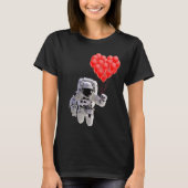 Astronaut met hartballonnen T-Shirt (Voorkant)