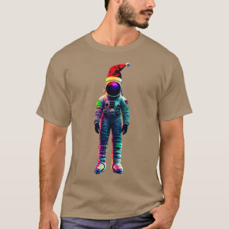 Astronaut met Kerst Pet T-shirt