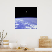 Astronaut met Manned Manuevering Unit in Space Poster (Keuken)