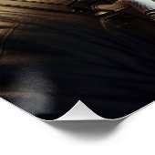 Astronaut met reflectie van UFO Perfect Poster (Hoek)