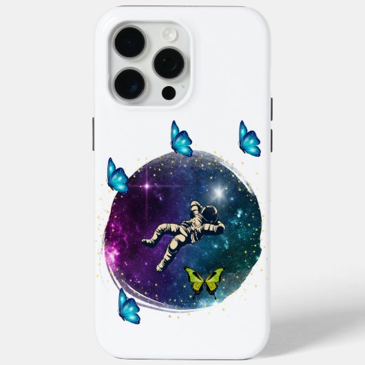 astronaut met vlinder Case-Mate iPhone case (Achterkant)