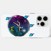 astronaut met vlinder Case-Mate iPhone case (Achterkant (horizontaal))