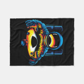 Astronaut Met Zwart Gat Fleece Deken (Voorkant (Horizontaal))