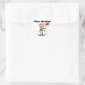 Astronaut Mine All Mine t-shirts en geschenken Ronde Sticker (Tas)