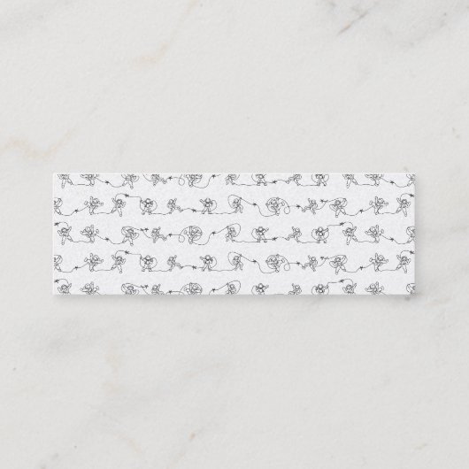 Astronaut Mini Visitekaartje (Achterkant)