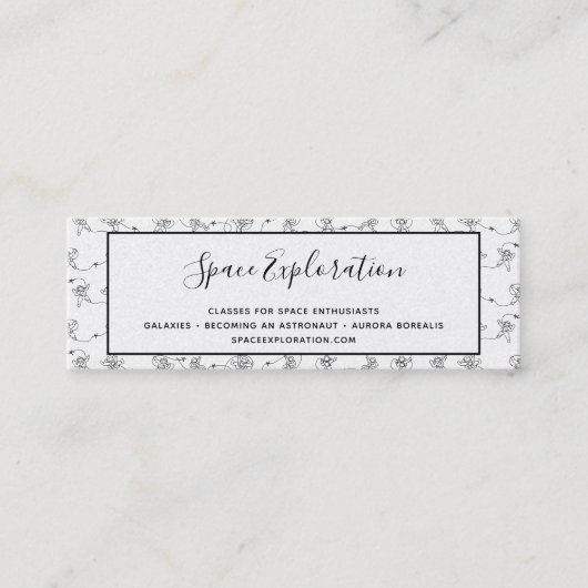 Astronaut Mini Visitekaartje (Voorkant)