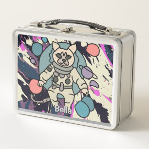 Astronaut minimalistische kat in de ruimte Grapp