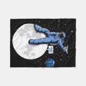 Astronaut mist de aarde fleece deken (Voorkant (Horizontaal))