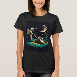 Astronaut Mogen het gras in het ruimtevaartkunstwe T-shirt