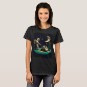 Astronaut Mogen het gras in het ruimtevaartkunstwe T-shirt (Voorkant volledig)
