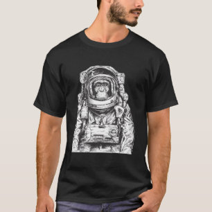 Astronaut monkey chimpansee Cosmonaut astronomie a T-shirt