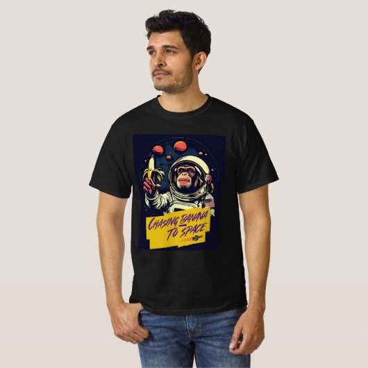 Astronaut Monkey Graphic T-shirt (Voorkant volledig)