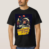 Astronaut Monkey Graphic T-shirt (Voorkant)