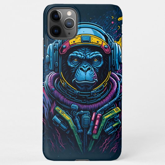 astronaut monkey iPhone hoesje (Achterkant)