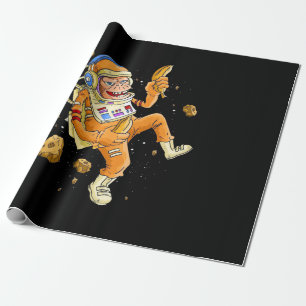 Astronaut Monkey Space Cadeaupapier