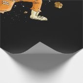 Astronaut Monkey Space Cadeaupapier (Hoek)