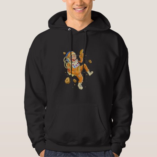 Astronaut Monkey Space Hoodie (Voorkant)