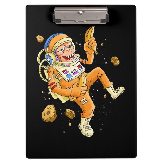 Astronaut Monkey Space Klembord (Voorkant)