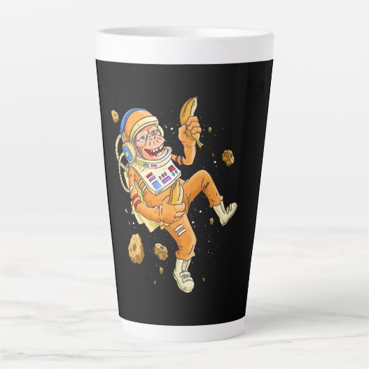 Astronaut Monkey Space Latte Mok (Voorkant)