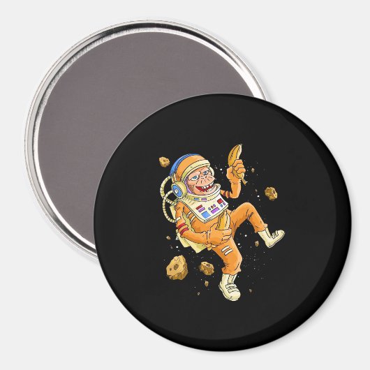 Astronaut Monkey Space Magneet (Voorkant / Achterkant)