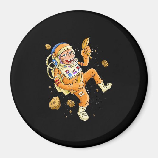 Astronaut Monkey Space Magneet (Voorkant)