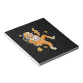 Astronaut Monkey Space Notitieblok (Schuin)