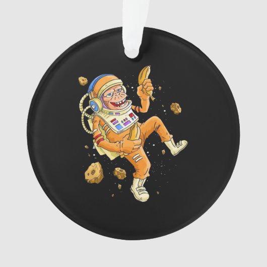 Astronaut Monkey Space Ornament (voorkant)
