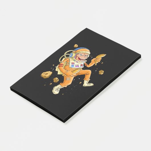 Astronaut Monkey Space Post-it® Notes (Schuin)