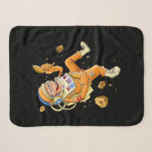 Astronaut Monkey Space Sherpa Deken (Voorkant (horizontaal))