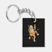 Astronaut Monkey Space Sleutelhanger (Voorkant Links)
