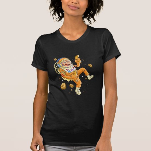 Astronaut Monkey Space T-shirt (Voorkant)