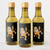 Astronaut Monkey Space Wijn Etiket (Flessen)